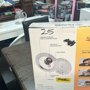 Air Whirl Crisper with Orange and Black Accents